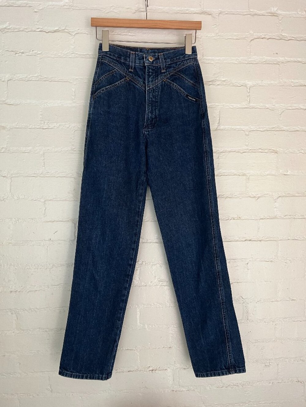 Rockies Rocky Mountain Denim Dark Blue Jeans High Waisted Size 26/3 6 Vintage